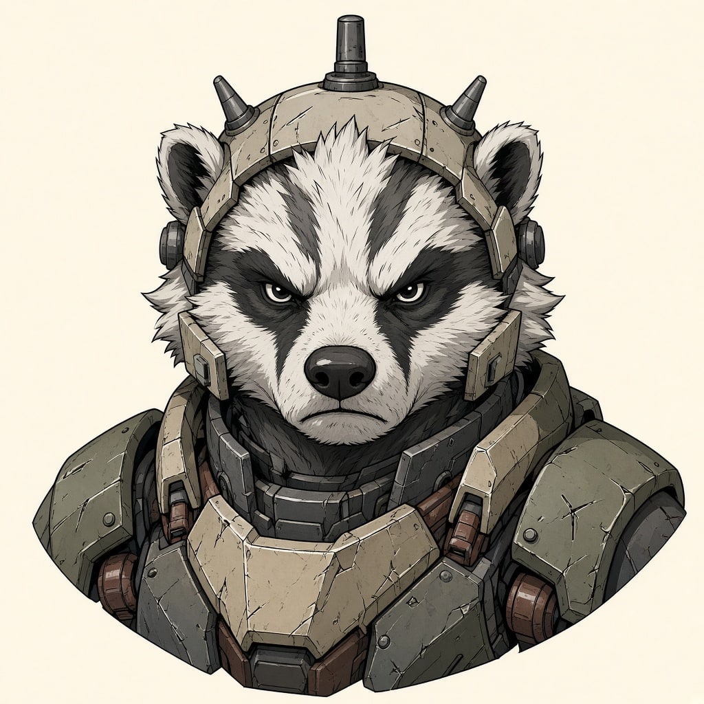 Iron Badger portrait